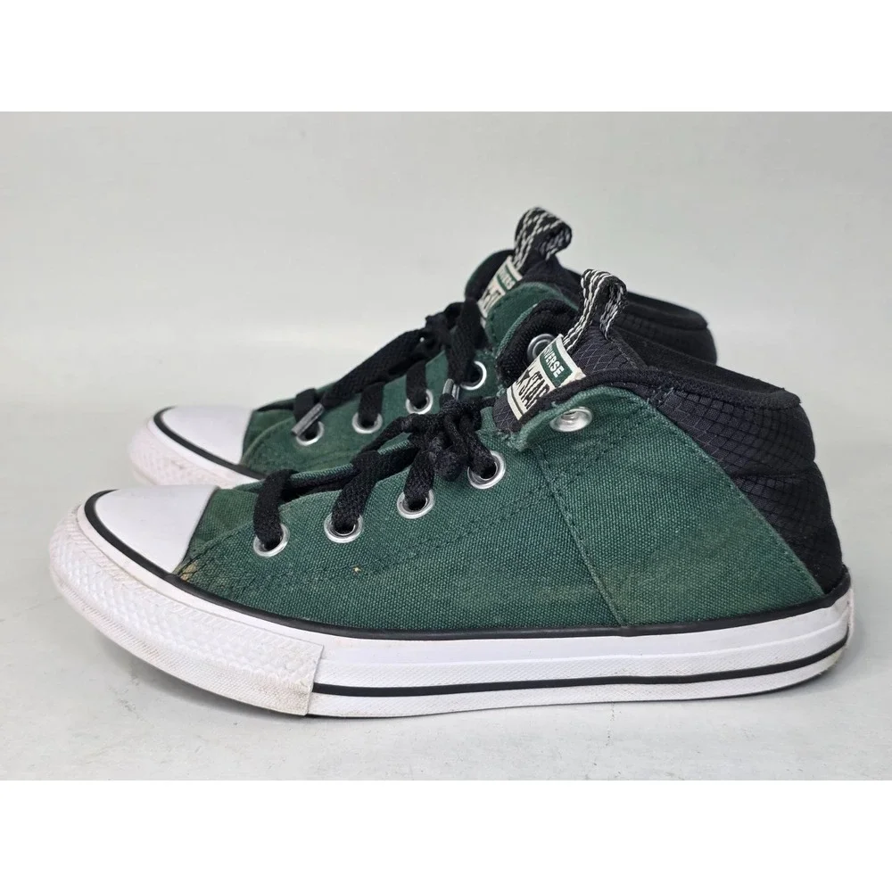 Converse Chuck Taylor All Star‎ Axel Youth Sneakers Size 2 Green Canvas Hi Shoes